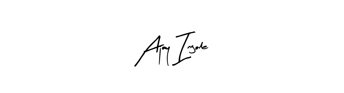 How to Draw Ajay Ingole signature style? Arty Signature is a latest design signature styles for name Ajay Ingole. Ajay Ingole signature style 8 images and pictures png