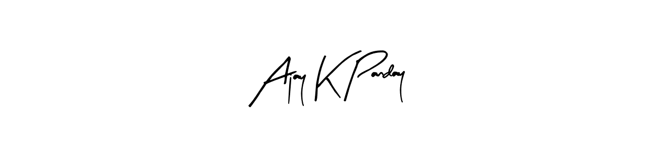 You should practise on your own different ways (Arty Signature) to write your name (Ajay K Panday) in signature. don't let someone else do it for you. Ajay K Panday signature style 8 images and pictures png