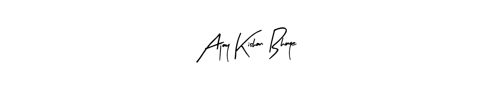 Make a beautiful signature design for name Ajay Kishan Bhoye. Use this online signature maker to create a handwritten signature for free. Ajay Kishan Bhoye signature style 8 images and pictures png