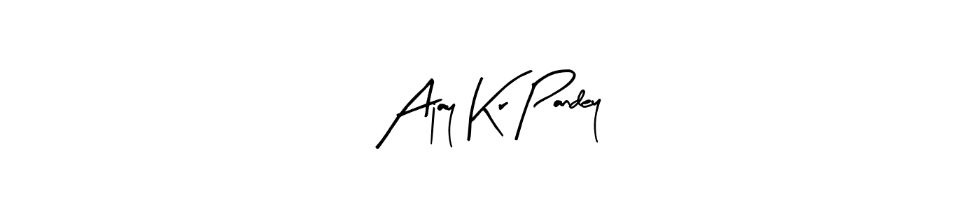 It looks lik you need a new signature style for name Ajay Kr Pandey. Design unique handwritten (Arty Signature) signature with our free signature maker in just a few clicks. Ajay Kr Pandey signature style 8 images and pictures png