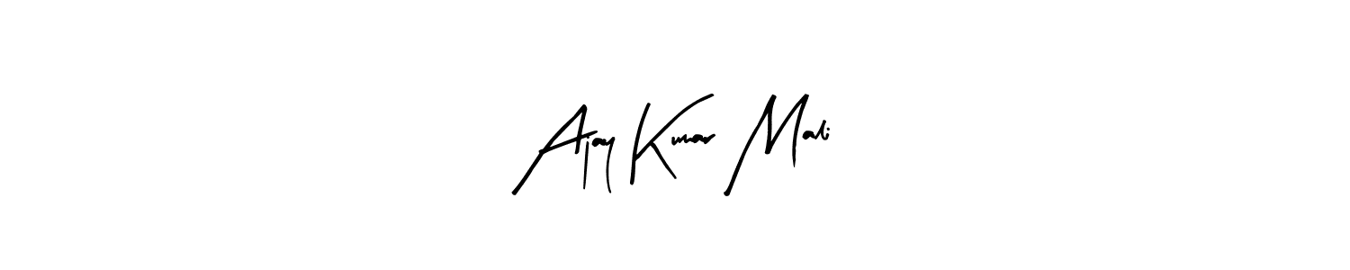 You should practise on your own different ways (Arty Signature) to write your name (Ajay Kumar Mali) in signature. don't let someone else do it for you. Ajay Kumar Mali signature style 8 images and pictures png