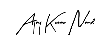 The Arty Signature font gives name Ajay Kumar Nand a signature that looks effortless yet distinguished. Download high-res PNG instantly. Ajay Kumar Nand signature style 8 images and pictures png