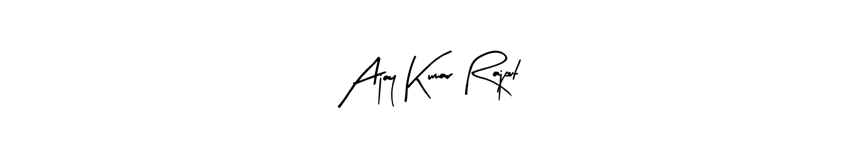 The best way (Arty Signature) to make a short signature is to pick only two or three words in your name. The name Ajay Kumar Rajput include a total of six letters. For converting this name. Ajay Kumar Rajput signature style 8 images and pictures png