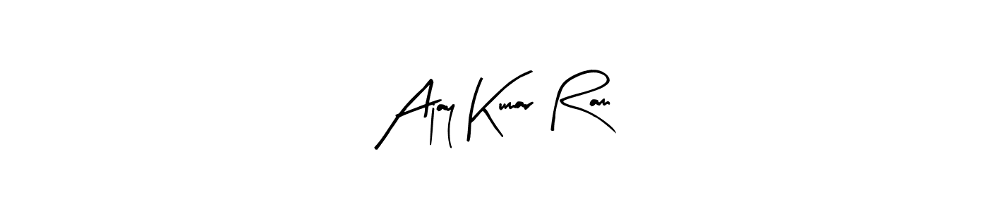 How to make Ajay Kumar Ram name signature. Use Arty Signature style for creating short signs online. This is the latest handwritten sign. Ajay Kumar Ram signature style 8 images and pictures png