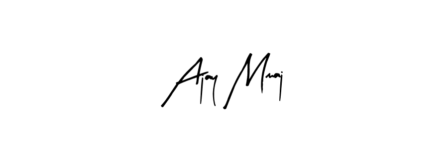 Use a signature maker to create a handwritten signature online. With this signature software, you can design (Arty Signature) your own signature for name Ajay Mmaj. Ajay Mmaj signature style 8 images and pictures png