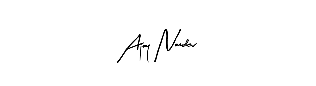 Ajay Namdev stylish signature style. Best Handwritten Sign (Arty Signature) for my name. Handwritten Signature Collection Ideas for my name Ajay Namdev. Ajay Namdev signature style 8 images and pictures png