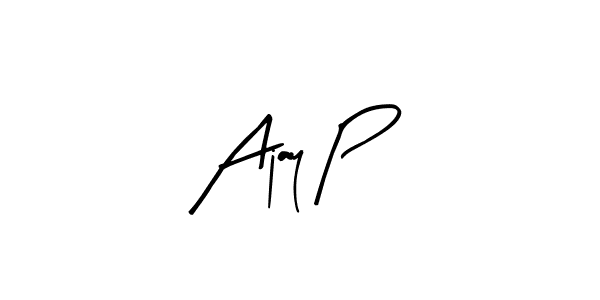 Here are the top 10 professional signature styles for the name Ajay P. These are the best autograph styles you can use for your name. Ajay P signature style 8 images and pictures png