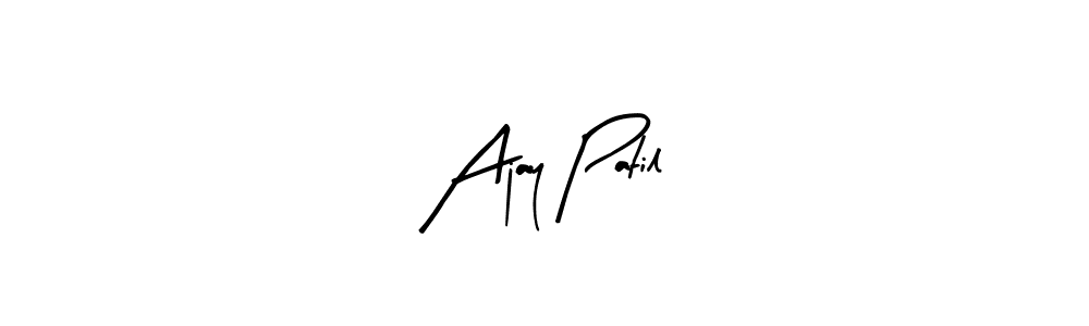 Use a signature maker to create a handwritten signature online. With this signature software, you can design (Arty Signature) your own signature for name Ajay Patil. Ajay Patil signature style 8 images and pictures png