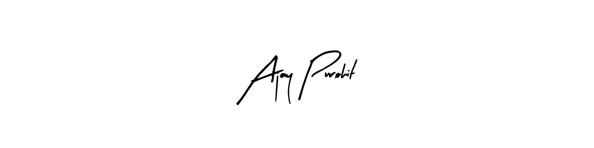 Make a beautiful signature design for name Ajay Purohit. Use this online signature maker to create a handwritten signature for free. Ajay Purohit signature style 8 images and pictures png
