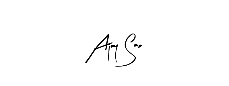 Create a beautiful signature design for name Ajay Sao. With this signature (Arty Signature) fonts, you can make a handwritten signature for free. Ajay Sao signature style 8 images and pictures png