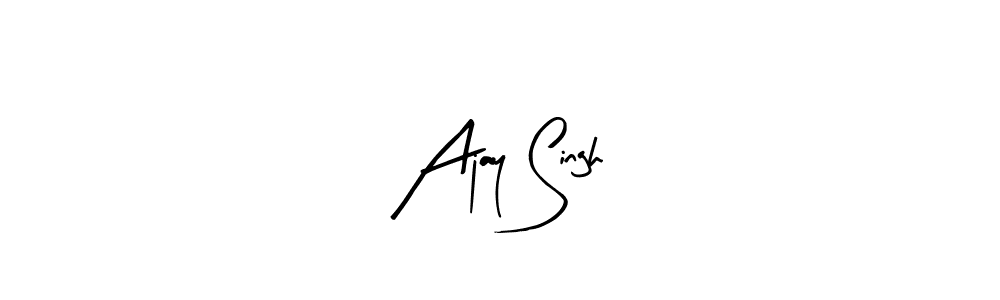 Use a signature maker to create a handwritten signature online. With this signature software, you can design (Arty Signature) your own signature for name Ajay Singh. Ajay Singh signature style 8 images and pictures png