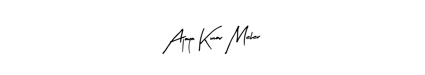 Design your own signature with our free online signature maker. With this signature software, you can create a handwritten (Arty Signature) signature for name Ajaya Kumar Meher. Ajaya Kumar Meher signature style 8 images and pictures png