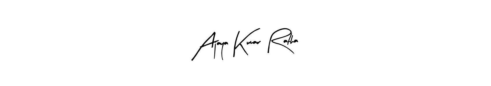 Design your own signature with our free online signature maker. With this signature software, you can create a handwritten (Arty Signature) signature for name Ajaya Kumar Ratha. Ajaya Kumar Ratha signature style 8 images and pictures png