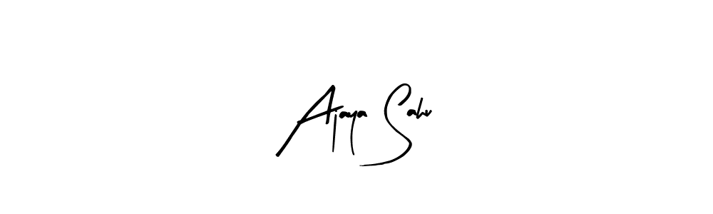 Also You can easily find your signature by using the search form. We will create Ajaya Sahu name handwritten signature images for you free of cost using Arty Signature sign style. Ajaya Sahu signature style 8 images and pictures png
