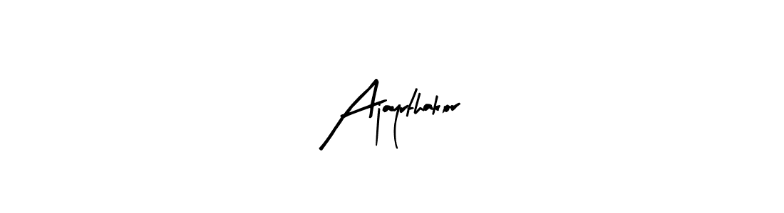 You should practise on your own different ways (Arty Signature) to write your name (Ajayrthakor) in signature. don't let someone else do it for you. Ajayrthakor signature style 8 images and pictures png