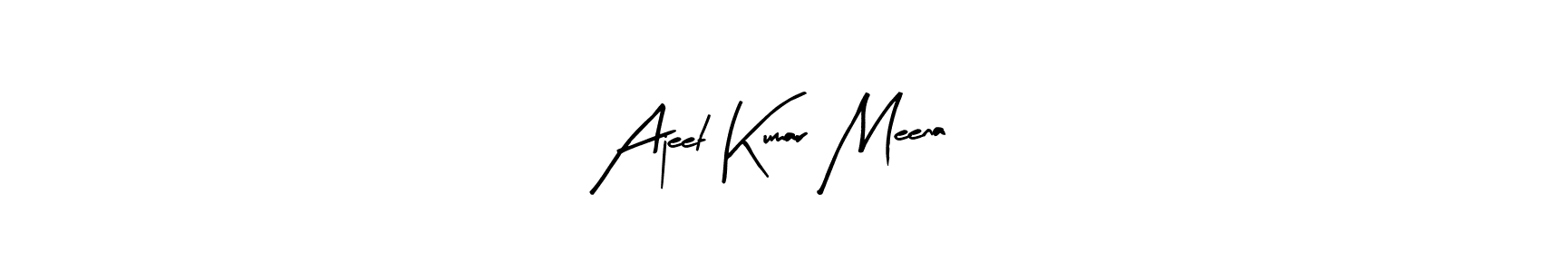 Design your own signature with our free online signature maker. With this signature software, you can create a handwritten (Arty Signature) signature for name Ajeet Kumar Meena. Ajeet Kumar Meena signature style 8 images and pictures png