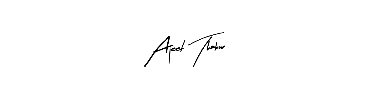 Design your own signature with our free online signature maker. With this signature software, you can create a handwritten (Arty Signature) signature for name Ajeet Thakur. Ajeet Thakur signature style 8 images and pictures png