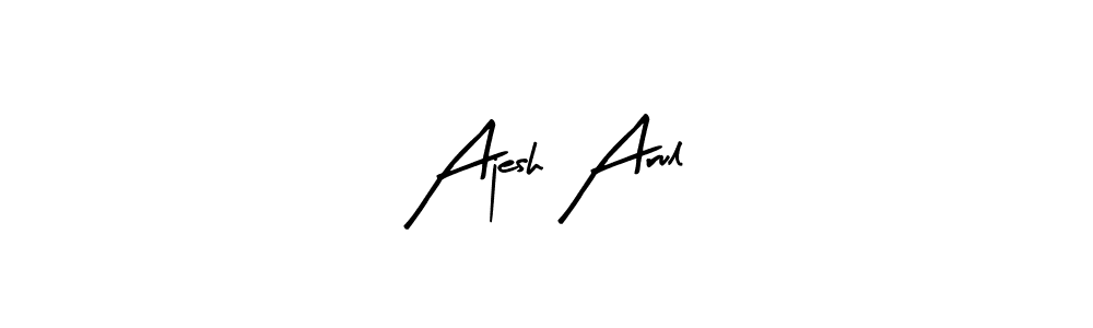 Best and Professional Signature Style for Ajesh Arul. Arty Signature Best Signature Style Collection. Ajesh Arul signature style 8 images and pictures png