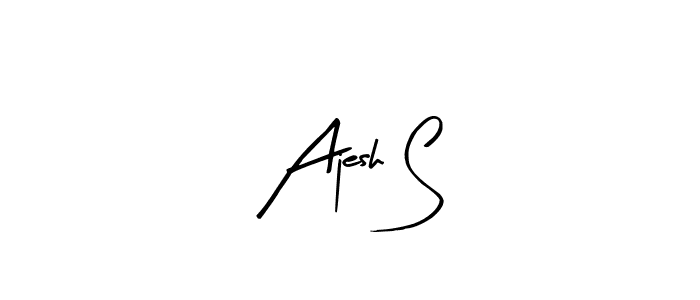 Also we have Ajesh S name is the best signature style. Create professional handwritten signature collection using Arty Signature autograph style. Ajesh S signature style 8 images and pictures png