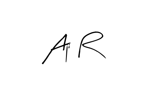 How to make Aji R signature? Arty Signature is a professional autograph style. Create handwritten signature for Aji R name. Aji R signature style 8 images and pictures png