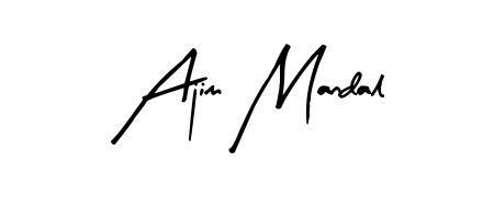 Get inspired by this graceful Arty Signature signature style for name Ajim Mandal. Smooth loops and balanced proportions for everyday use. Ajim Mandal signature style 8 images and pictures png