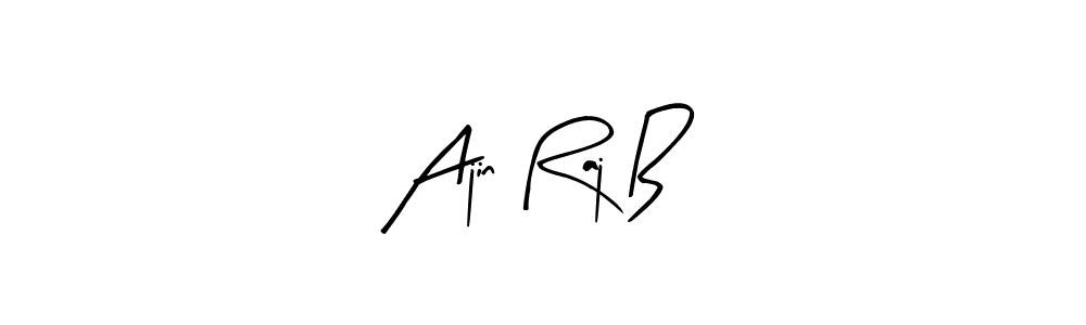 Similarly Arty Signature is the best handwritten signature design. Signature creator online .You can use it as an online autograph creator for name Ajin Raj B. Ajin Raj B signature style 8 images and pictures png