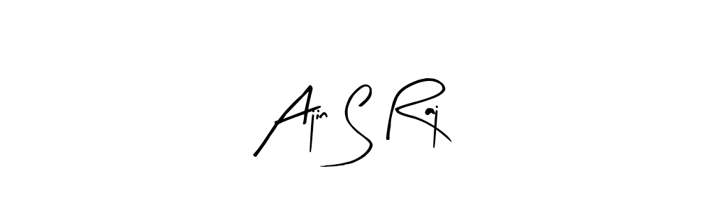 Design your own signature with our free online signature maker. With this signature software, you can create a handwritten (Arty Signature) signature for name Ajin S Raj. Ajin S Raj signature style 8 images and pictures png
