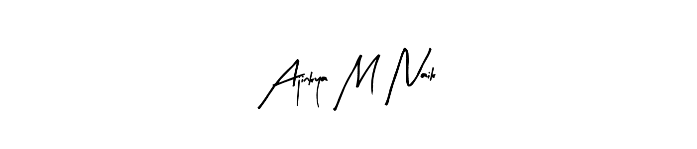 This is the best signature style for the Ajinkya M Naik name. Also you like these signature font (Arty Signature). Mix name signature. Ajinkya M Naik signature style 8 images and pictures png