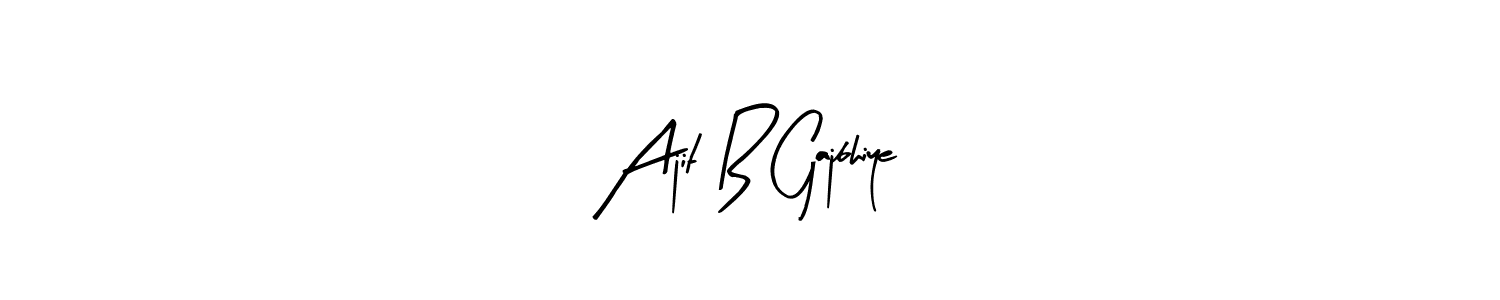 Similarly Arty Signature is the best handwritten signature design. Signature creator online .You can use it as an online autograph creator for name Ajit B Gajbhiye. Ajit B Gajbhiye signature style 8 images and pictures png