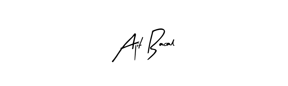 Here are the top 10 professional signature styles for the name Ajit Bacal. These are the best autograph styles you can use for your name. Ajit Bacal signature style 8 images and pictures png