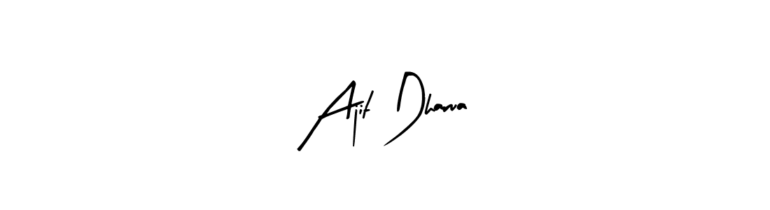 Arty Signature is a professional signature style that is perfect for those who want to add a touch of class to their signature. It is also a great choice for those who want to make their signature more unique. Get Ajit Dharua name to fancy signature for free. Ajit Dharua signature style 8 images and pictures png