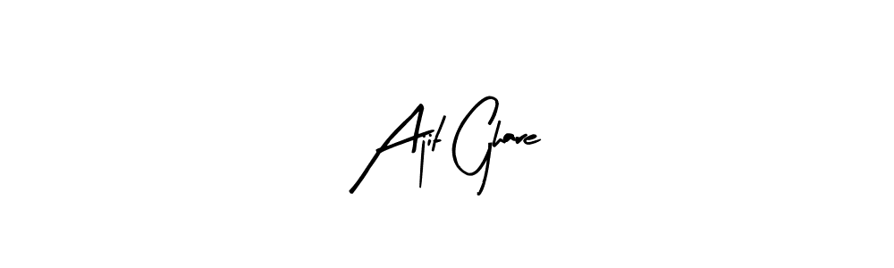 How to make Ajit Ghare name signature. Use Arty Signature style for creating short signs online. This is the latest handwritten sign. Ajit Ghare signature style 8 images and pictures png