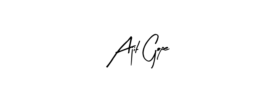 Also we have Ajit Gope name is the best signature style. Create professional handwritten signature collection using Arty Signature autograph style. Ajit Gope signature style 8 images and pictures png