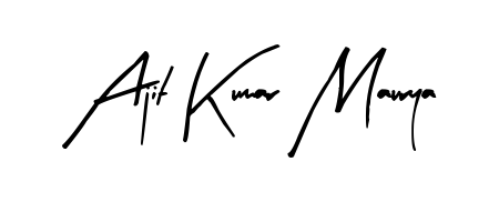 Arty Signature is a professional signature style that is perfect for those who want to add a touch of class to their signature. Get Ajit Kumar Maurya name fancy signature for free. Ajit Kumar Maurya signature style 8 images and pictures png