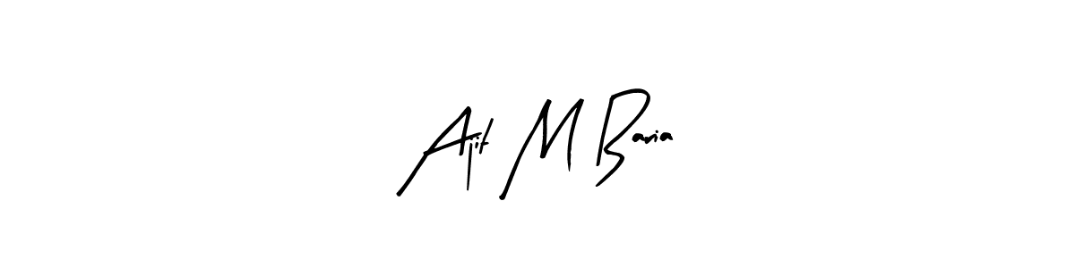 It looks lik you need a new signature style for name Ajit M Baria. Design unique handwritten (Arty Signature) signature with our free signature maker in just a few clicks. Ajit M Baria signature style 8 images and pictures png