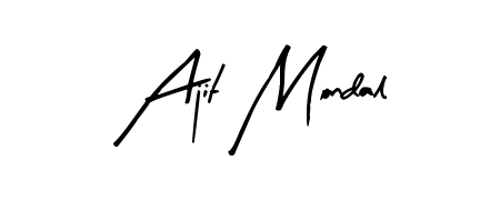 Style your name Ajit Mondal with confidence using Arty Signature signature design. Simple, elegant, and ready for immediate document use. Ajit Mondal signature style 8 images and pictures png
