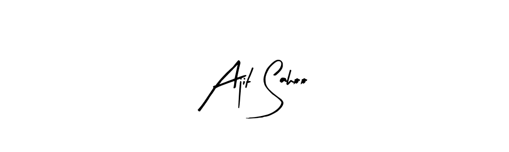 Make a beautiful signature design for name Ajit Sahoo. With this signature (Arty Signature) style, you can create a handwritten signature for free. Ajit Sahoo signature style 8 images and pictures png