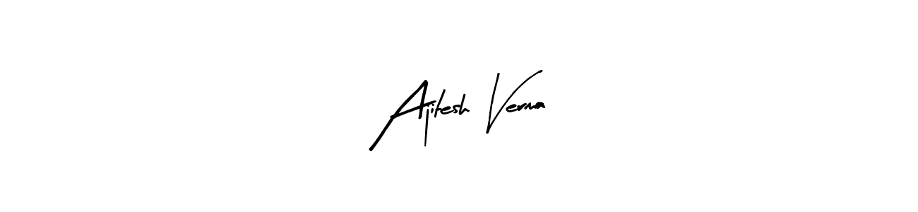 Make a beautiful signature design for name Ajitesh Verma. With this signature (Arty Signature) style, you can create a handwritten signature for free. Ajitesh Verma signature style 8 images and pictures png