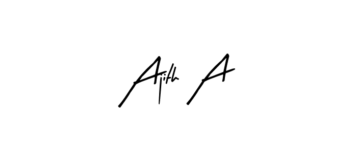 Best and Professional Signature Style for Ajith A. Arty Signature Best Signature Style Collection. Ajith A signature style 8 images and pictures png