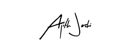 Style your name Ajith Joshi with confidence using Arty Signature signature design. Simple, elegant, and ready for immediate document use. Ajith Joshi signature style 8 images and pictures png