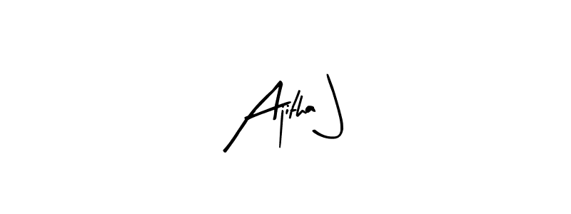 Make a beautiful signature design for name Ajitha J. Use this online signature maker to create a handwritten signature for free. Ajitha J signature style 8 images and pictures png