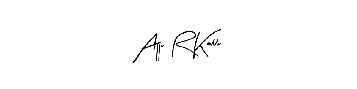 Also we have Ajju R Kallu name is the best signature style. Create professional handwritten signature collection using Arty Signature autograph style. Ajju R Kallu signature style 8 images and pictures png