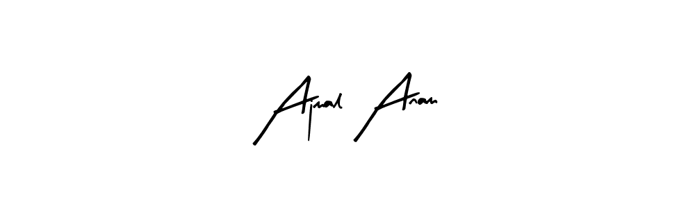 Ajmal Anam stylish signature style. Best Handwritten Sign (Arty Signature) for my name. Handwritten Signature Collection Ideas for my name Ajmal Anam. Ajmal Anam signature style 8 images and pictures png