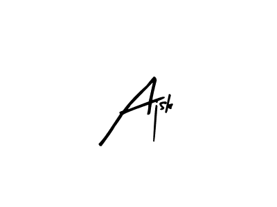 The best way (Arty Signature) to make a short signature is to pick only two or three words in your name. The name Ajsk include a total of six letters. For converting this name. Ajsk signature style 8 images and pictures png