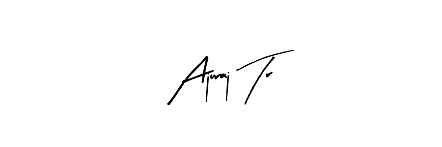 Also You can easily find your signature by using the search form. We will create Ajuraj Tr name handwritten signature images for you free of cost using Arty Signature sign style. Ajuraj Tr signature style 8 images and pictures png
