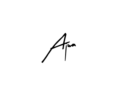 Create a beautiful signature design for name Ajwa. With this signature (Arty Signature) fonts, you can make a handwritten signature for free. Ajwa signature style 8 images and pictures png