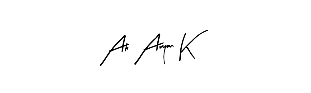 Check out images of Autograph of Ak Aryan K name. Actor Ak Aryan K Signature Style. Arty Signature is a professional sign style online. Ak Aryan K signature style 8 images and pictures png