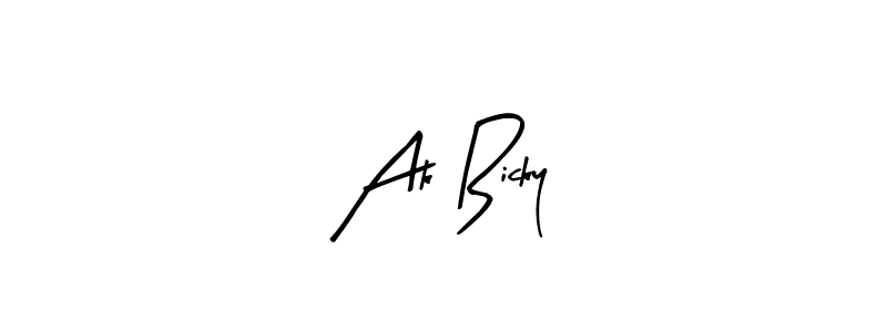 How to make Ak Bicky signature? Arty Signature is a professional autograph style. Create handwritten signature for Ak Bicky name. Ak Bicky signature style 8 images and pictures png