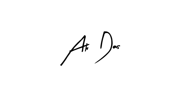 Design your own signature with our free online signature maker. With this signature software, you can create a handwritten (Arty Signature) signature for name Ak Das. Ak Das signature style 8 images and pictures png