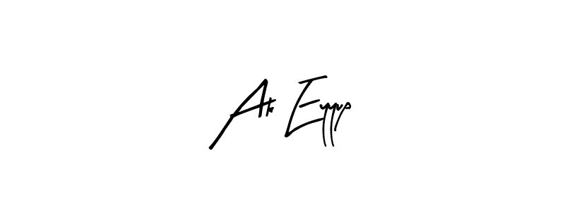 Use a signature maker to create a handwritten signature online. With this signature software, you can design (Arty Signature) your own signature for name Ak Eyyup. Ak Eyyup signature style 8 images and pictures png